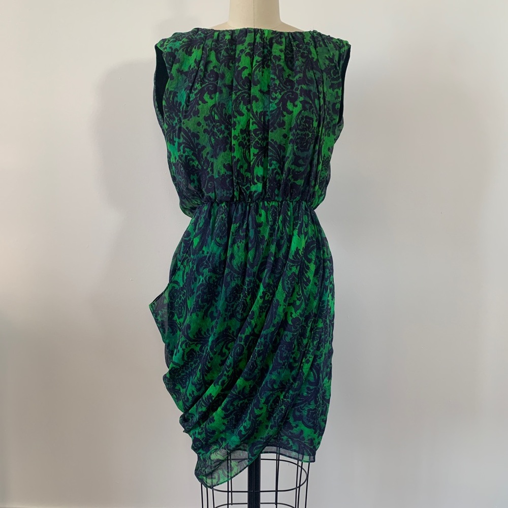 Alice + Olivia Paisley Print Asymmetrical Dress